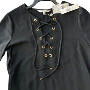 Trina Turk Catamaran Maxi Dress Women's Small S Black NWT NEW